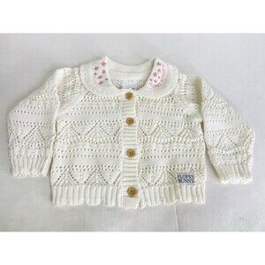 Peter Rabbit Flopsy Bunny Cardigan Knit Cotton Baby Girls Size 0-3 Months